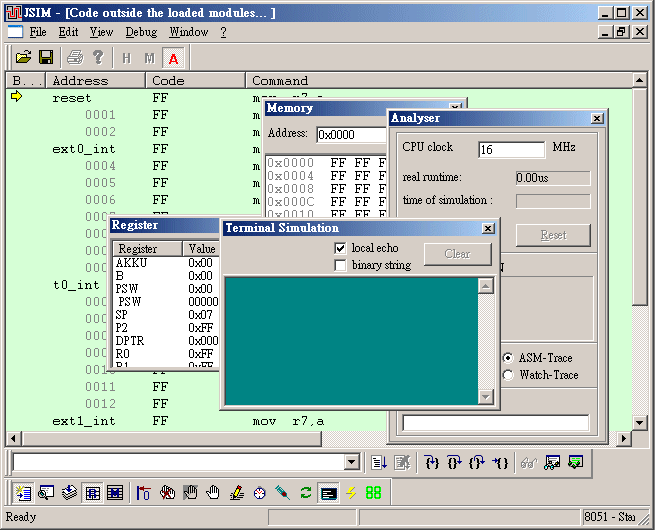 Screenshot von JSIM-51
